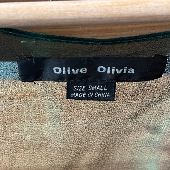 Olive Olivia Green Tie Front Dress - Women's S - Picture 4 of 4